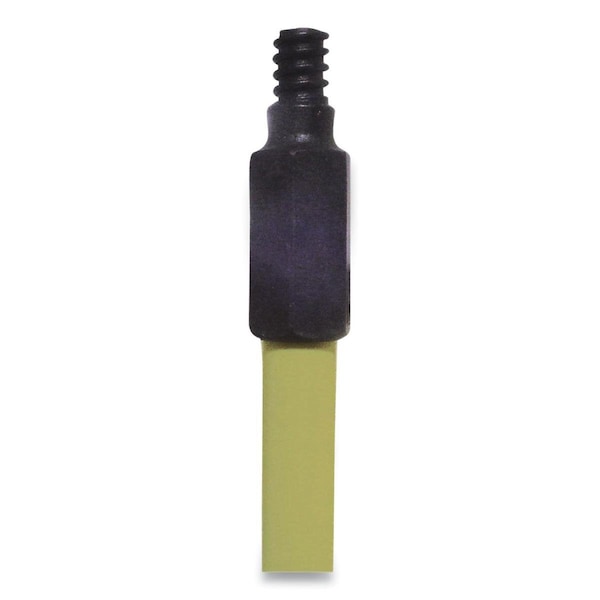 Cromo 60 in. Broom Handle with Nylon Thread Fiberglass, Yellow CR3758358 - main